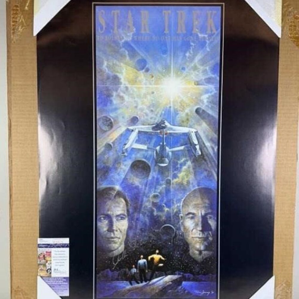 William Shatner Signed Star Trek 25th Anniversary Poster Lithographs w/JSA COA